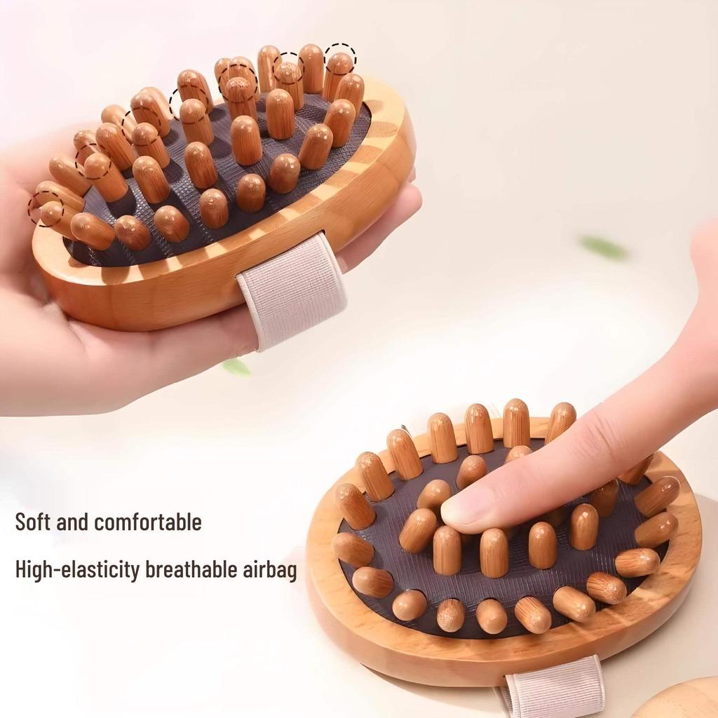 Meridian Massage Belt: Acupoint Brush for Muscle Relief, Fatigue Reduction, Leg Slimming, Stomach & Waist Toning.