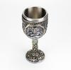 3D Knight Mug Wine Goblet BEST Birthday Halloween Father's Day Gift Resin Outer Stainless Steel Inwall Cool Retro Wine Glass