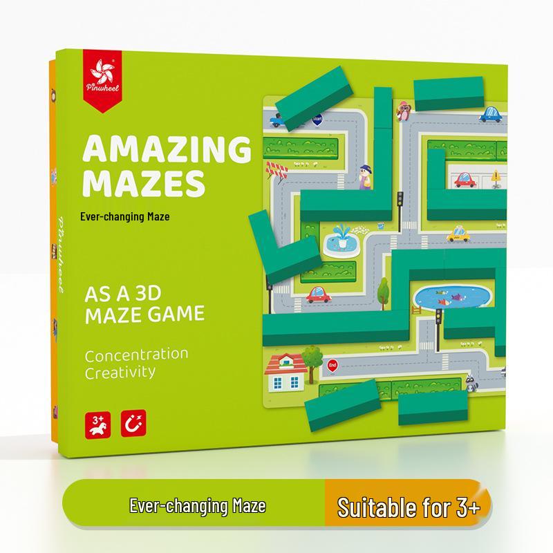 

Магнитный 3D лабиринт с шариком-юлой: Детская развивающая головоломка и игра на концентрацию