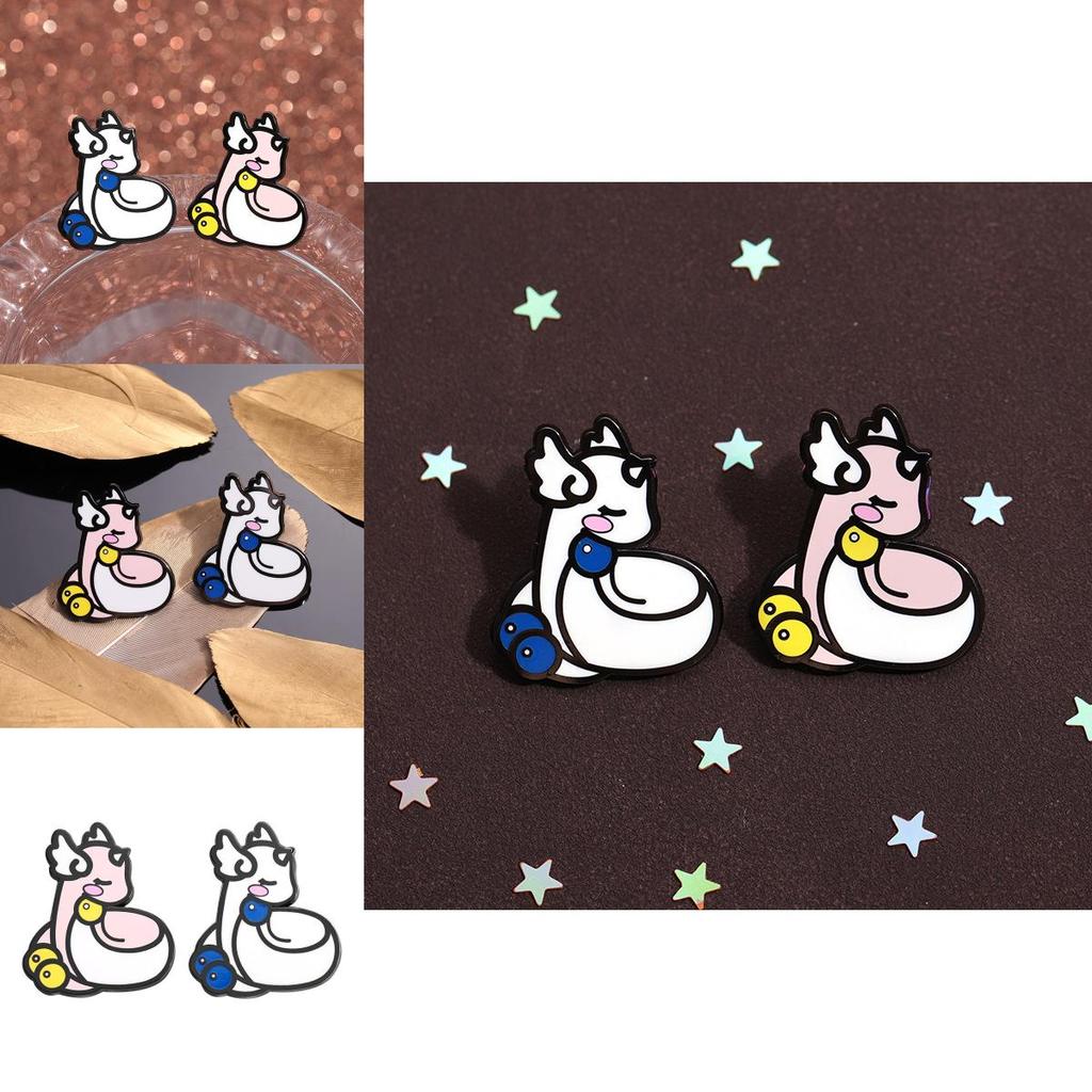 Adorable Cartoon Unicorn Enamel Brooch Pin Cute Magical Creature Badge Accessory