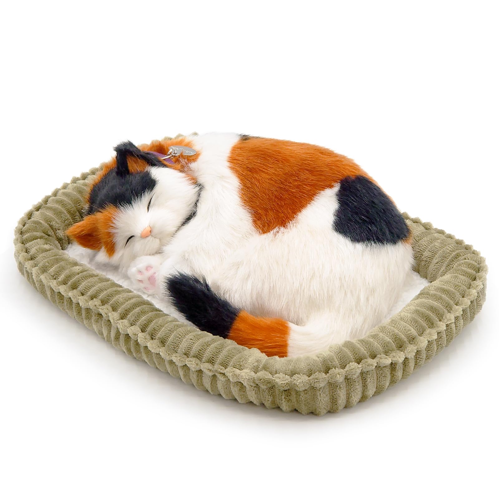 

Ниниан и Кино Идеальный Питомец (Маленький) Калико Кот (коричневый) Плюшевая игрушка, Реалистичная, Живая, Животное, Успокаивающая, Движущаяся, Идеальный подарок, Подарок на праздник, Милая