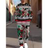 Christmas Clothing Set Spring Autumn Men Women Fashion 3D Print 2PCS Suit Casual Sportswear Sweatshirt Jogging Pants 2Pcs Sets