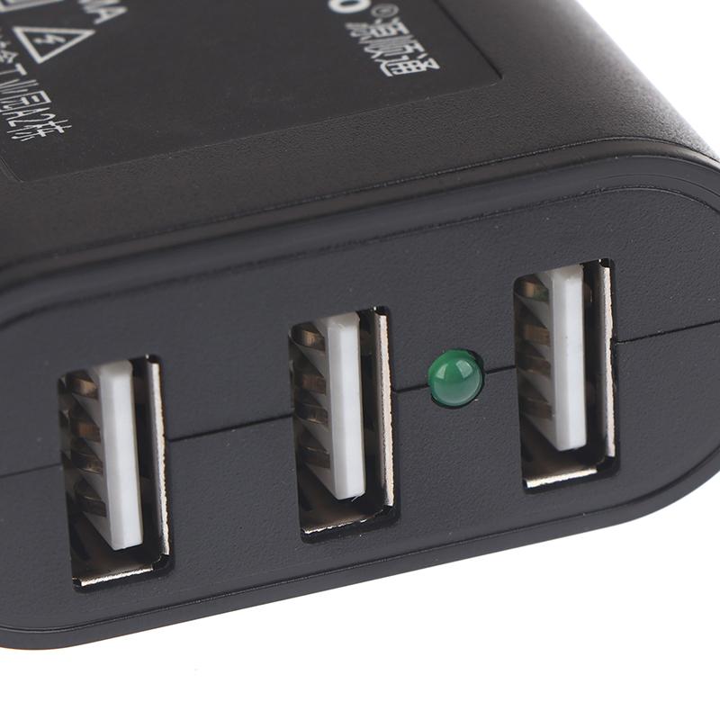 Portable Usb Power Adapter For Smart Phone Tablet Gps 12V 24V To 5V 2.1A Converter With Battery Clip 3 Ports Charging Adapter