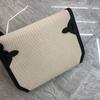 Niche Design New  Bag Canvas with Cowhide Crossbody Bag Underarm Messenger Bag Casual Lock Leather Women's Bag