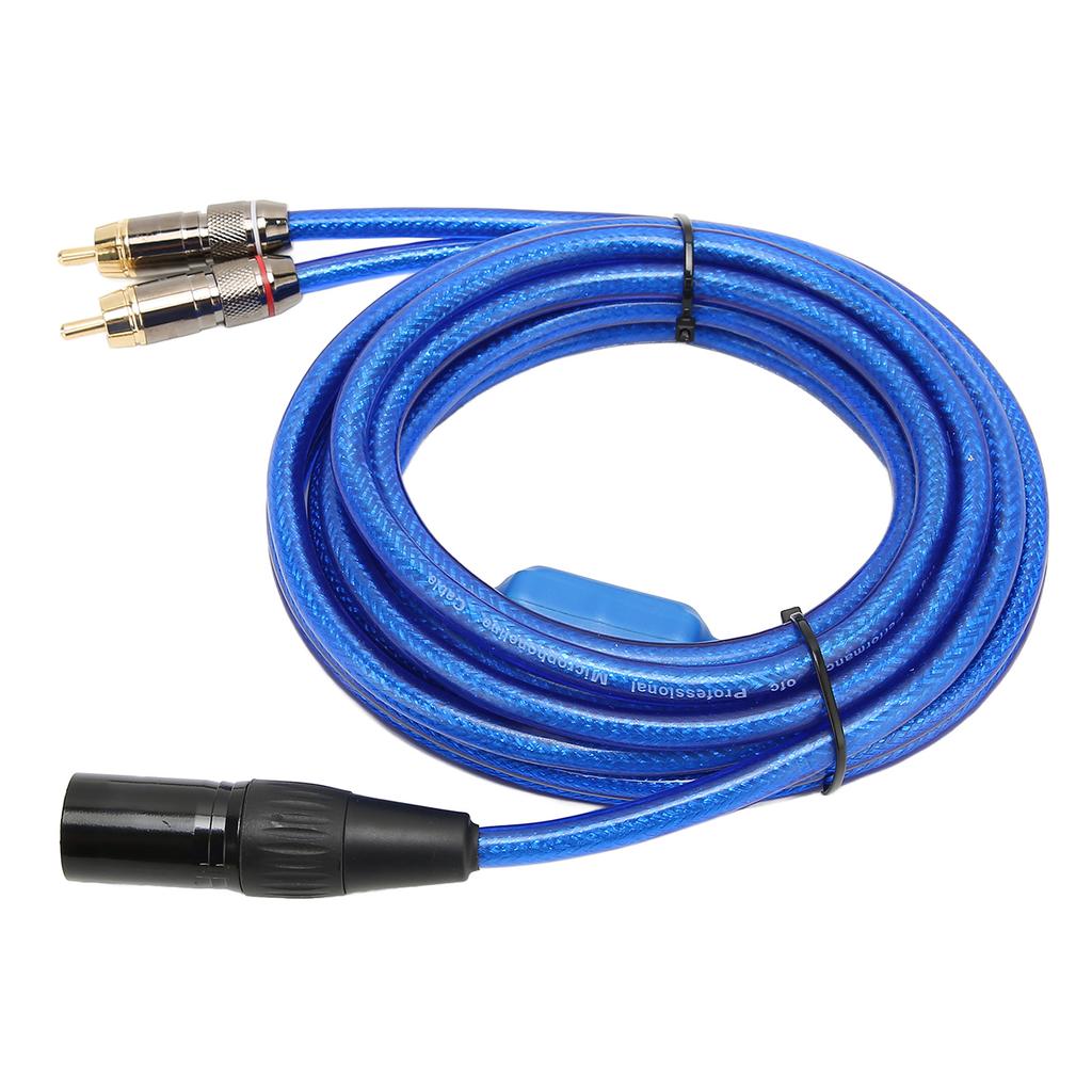 XLR Male To Dual RCA Sound Cable 1 XLR Male 3 Pin To Dual RCA Male Y Splitter Cable for Home