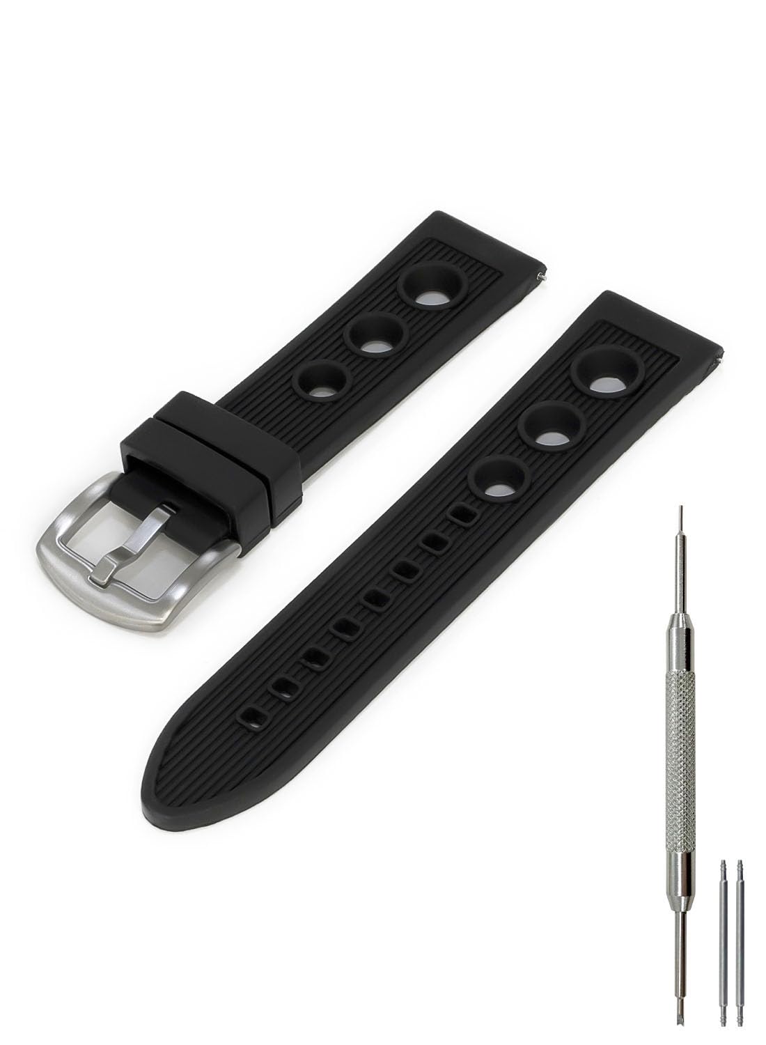 

RENNES Часы Полностью Cassis X1045198 Ремешок, Водонепроницаемые, Резиновый, Ремешок, 22 мм, Черный, чёрный