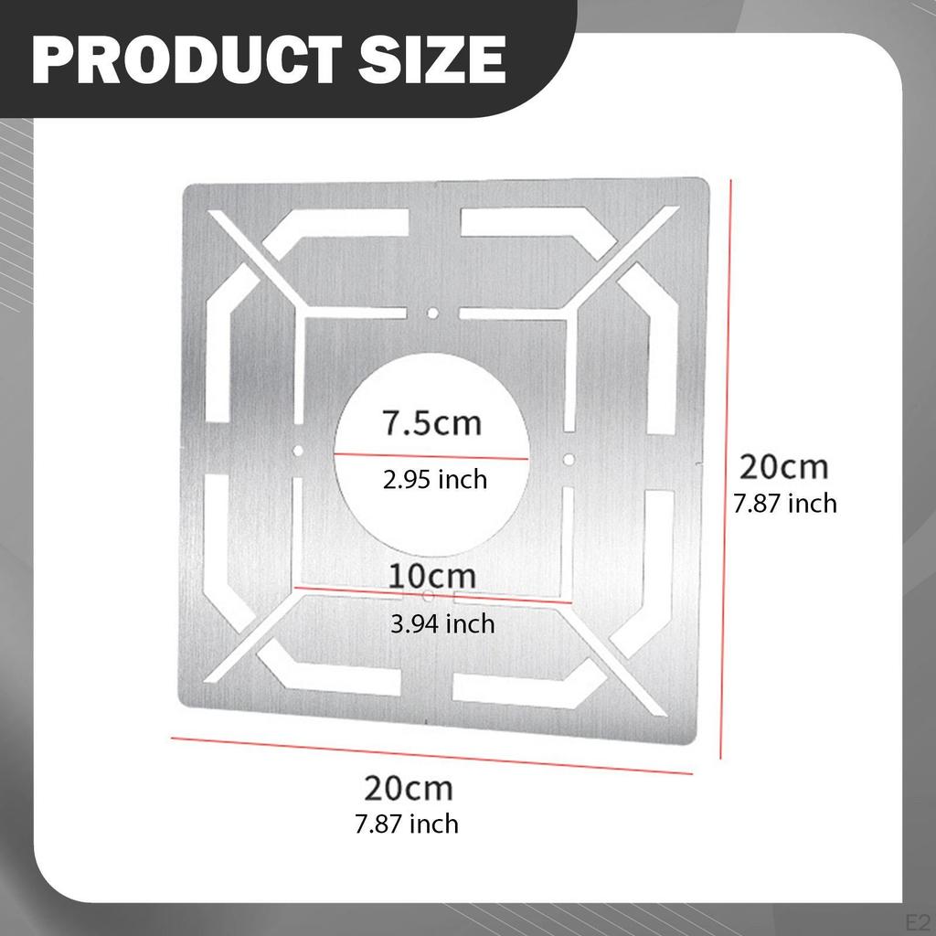 Floor Drain Measuring Ruler Accurate Tile Cut Stainless Steel Measurement