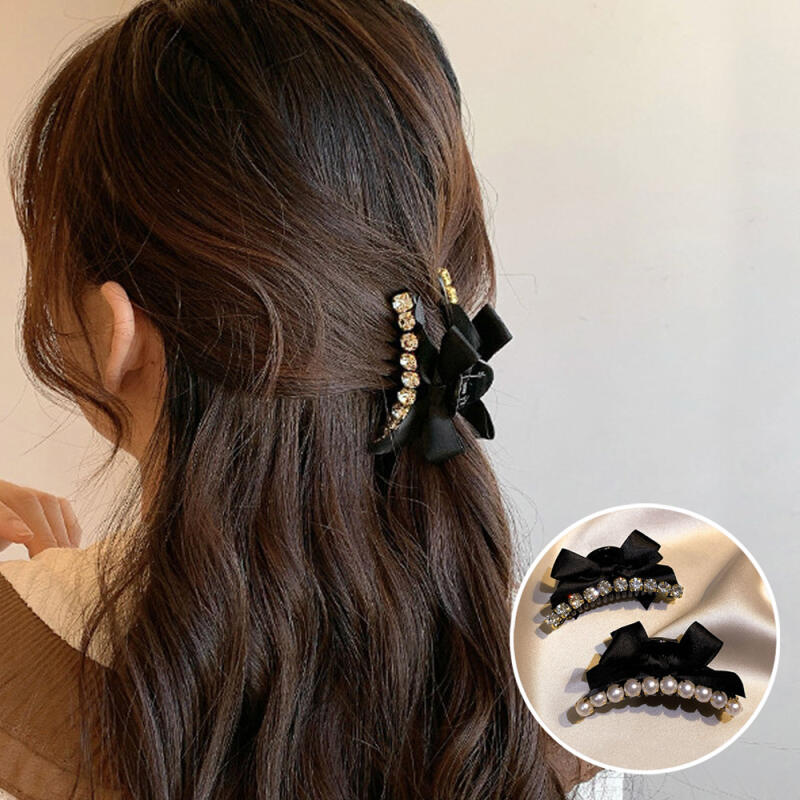 

Women s Pearl Cubic 1 Bling Hairpin Clip A30559_Pearl