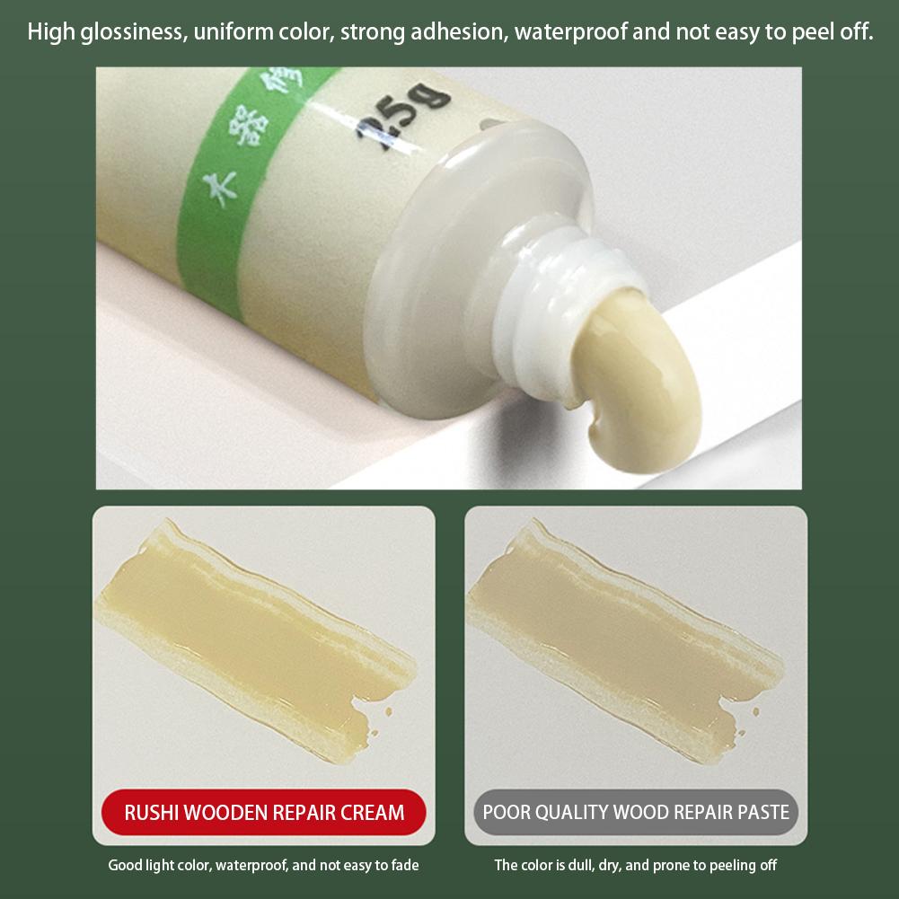 25g Floor RepairMulti-Color Wood Repair Paste Floor Discoloration Repairing Paste For Cabinet Table Desks Wood Repair Wood Stain