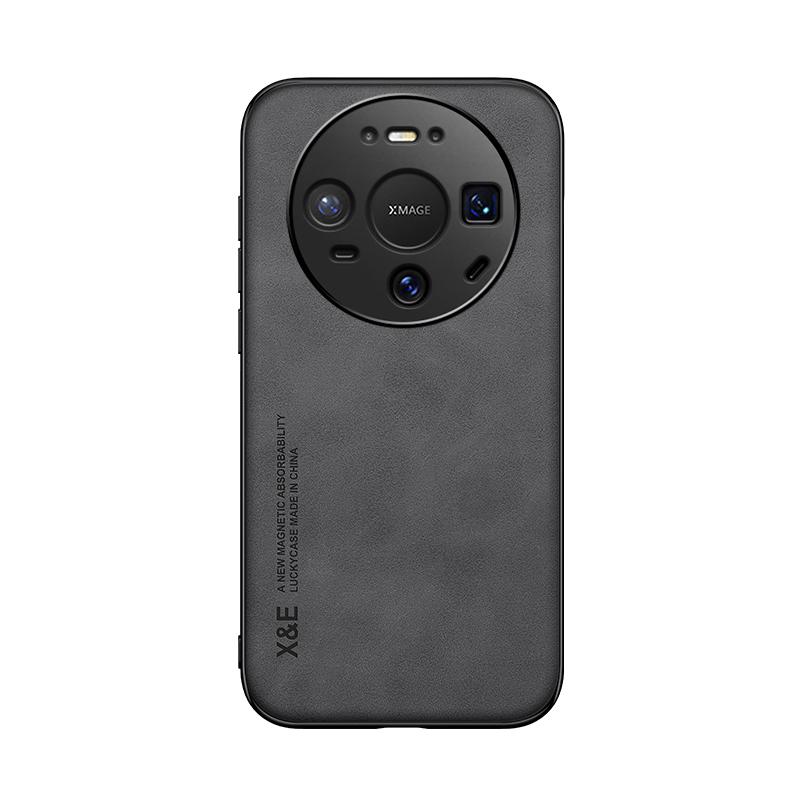 KEYSION Luxury Retro PU Leather Case for Huawei Mate 80 Pro Soft Silicone+PC Shockproof Phone Back Cover for Huawei Mate 80 Pro