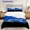 Orlando Magic Blue Bold Basketball Spirit Bedding(1 * Duvet Cover + 2 * Pillowcase, Without core)Duvet Cover and Pillowcase Bedding Set