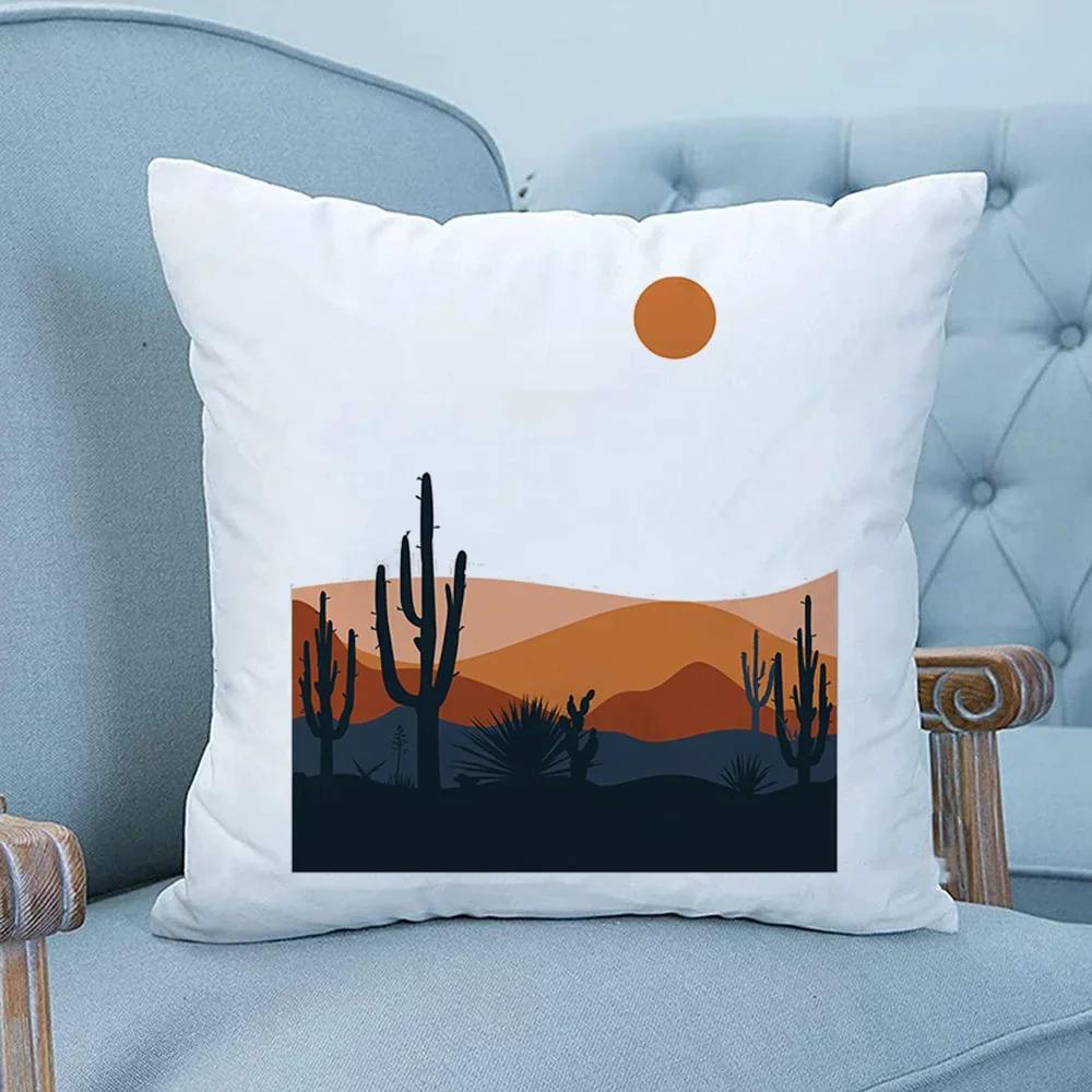 Colorful and minimalist geometric printed pattern cushion cover for home living room sofa chair decorative pillowcase