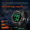 Neue 1,53" Bluetooth Anruf Smartwatch Gesundheitsmonitor mit Taschenlampe Kompass NFC 400mAh Outdoor Herren Smartwatches für IOS Android