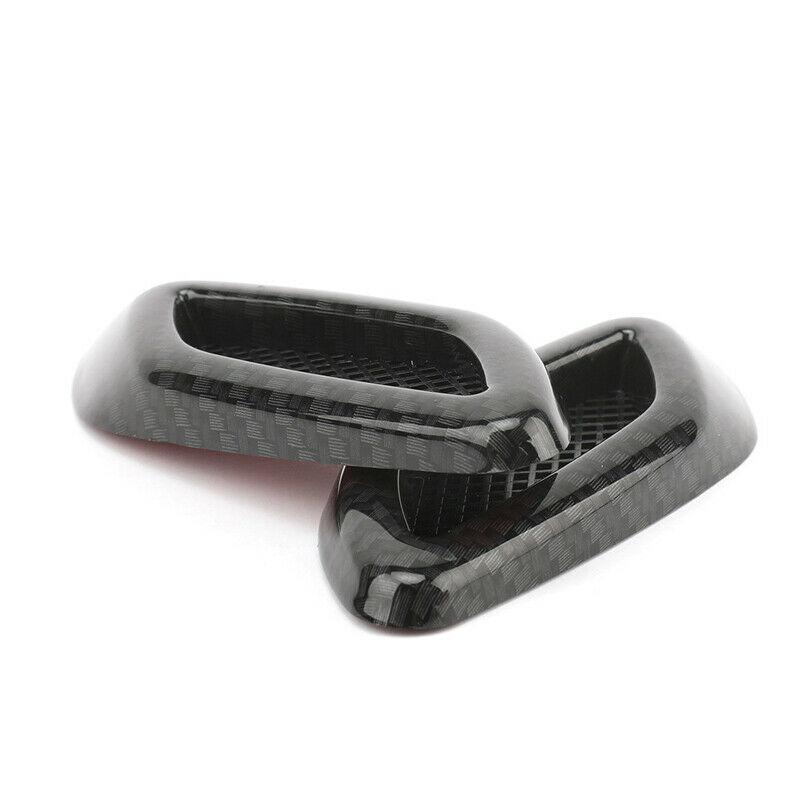 6Pcs Universal ABS Plastic Car Air Flow Vent Hoods for Most Cars Carbon Fiber Side Sticker Exterior Accessories