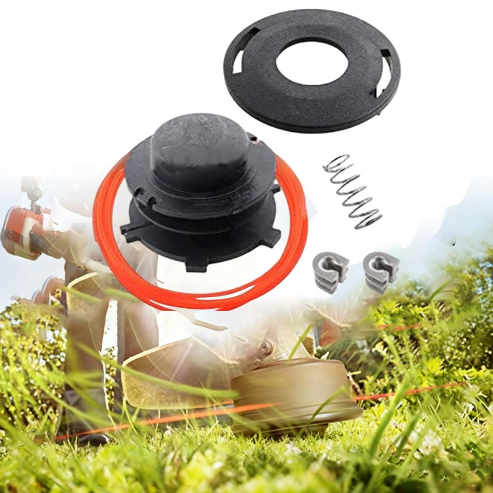 Lawn Mower 25-2 Trimmer Head Replacement Kit With Spool, Fasteners And Spring For Easy Install String Trimmer Tools Accessory