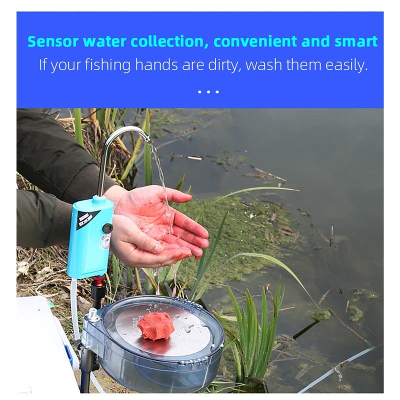 3 In 1 Smart Fishing Oxygen Water Pump Portable Rechargeable Outdoor Camping Indoor Induction LED Lighting Oxygenation Air Pump