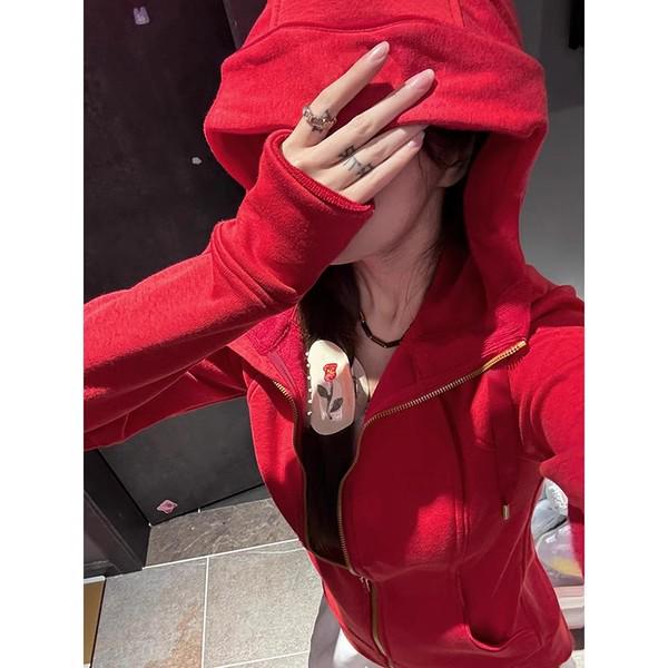 

White-Grey Slim-Fit Autumn Sweatshirt Cardigan for Women - Waist-Cinching, Lazy Style, Early Autumn/Winter Fashion. XL for 120-130 jin