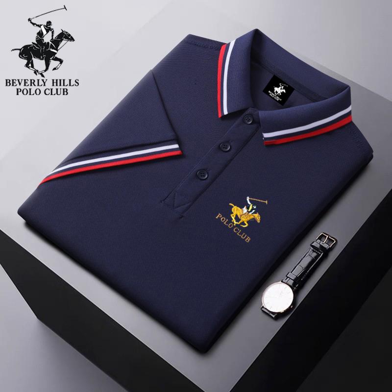

POLO CLUB Summer 2025 New Ice Ion Fiber Pony Embroidered Polo Shirt with Polo Collar for Moisture Wicking and Sweatwicking 3XL