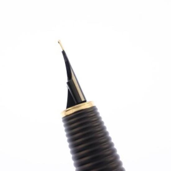 USED LAMY Imporium Black/Gold Fountain Pen, Fine Nib, Designed by Mario Bellini