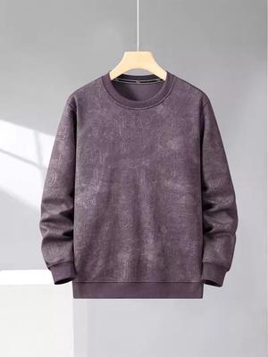 2024 Spring/Autumn Men's Plus Size Hoodie - Trendy Loose Fit for Big & Tall Sizes