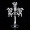 Artificial Sparkling Crystal Candle Holder Lotus Design For Daily Decor Home