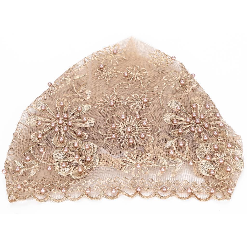 Muslim Turban Cap Light Weight Breathable Fabric Women Muslim Headscarf Suitable for Daily Wear Performances