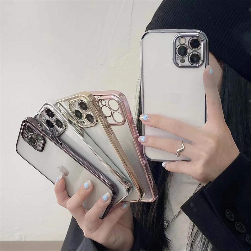 Xingyao Electroplating Solid Color Iphone17 Is Suitable for Apple 15Promax Mobile Phone Case 14Pro Anti-drop Acrylic Hard.