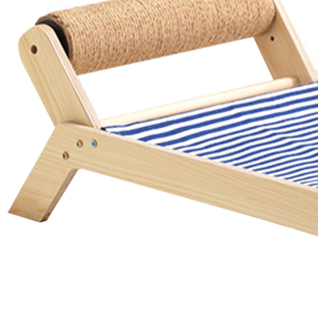 Cat Beach Chair Summer All Seasons Elevated Cat Bed with Sisal Scratcher for Outdoor Indoor Beach