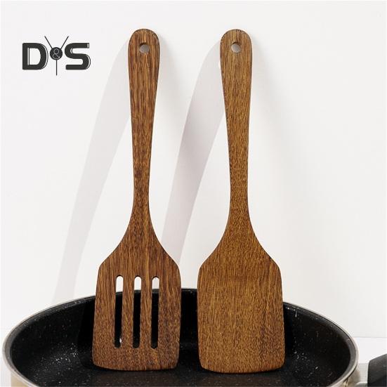 Tepelně odolné kuchyňské náčiní Potravinářské dřevěné užitkové kuchyňské nádobí Pánev špachtle Příslušenství na vaření