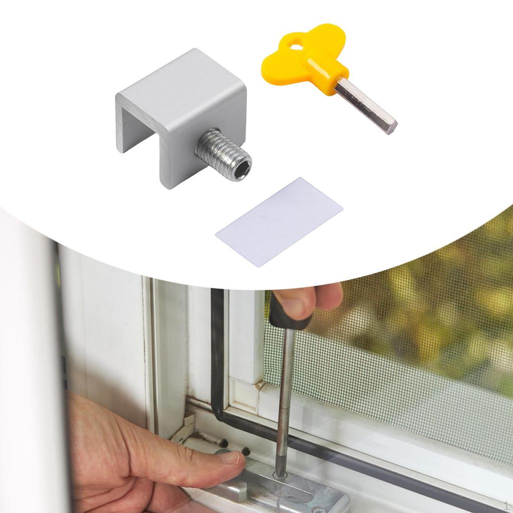 Sliding Window Lock Kids Windows Blocker Home Security, Professional, with Key Easy To Install