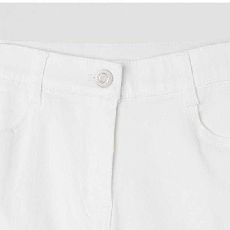 [Sie S miSS] Verjüngende Rückenband-Denimhosen SSmSlp22010