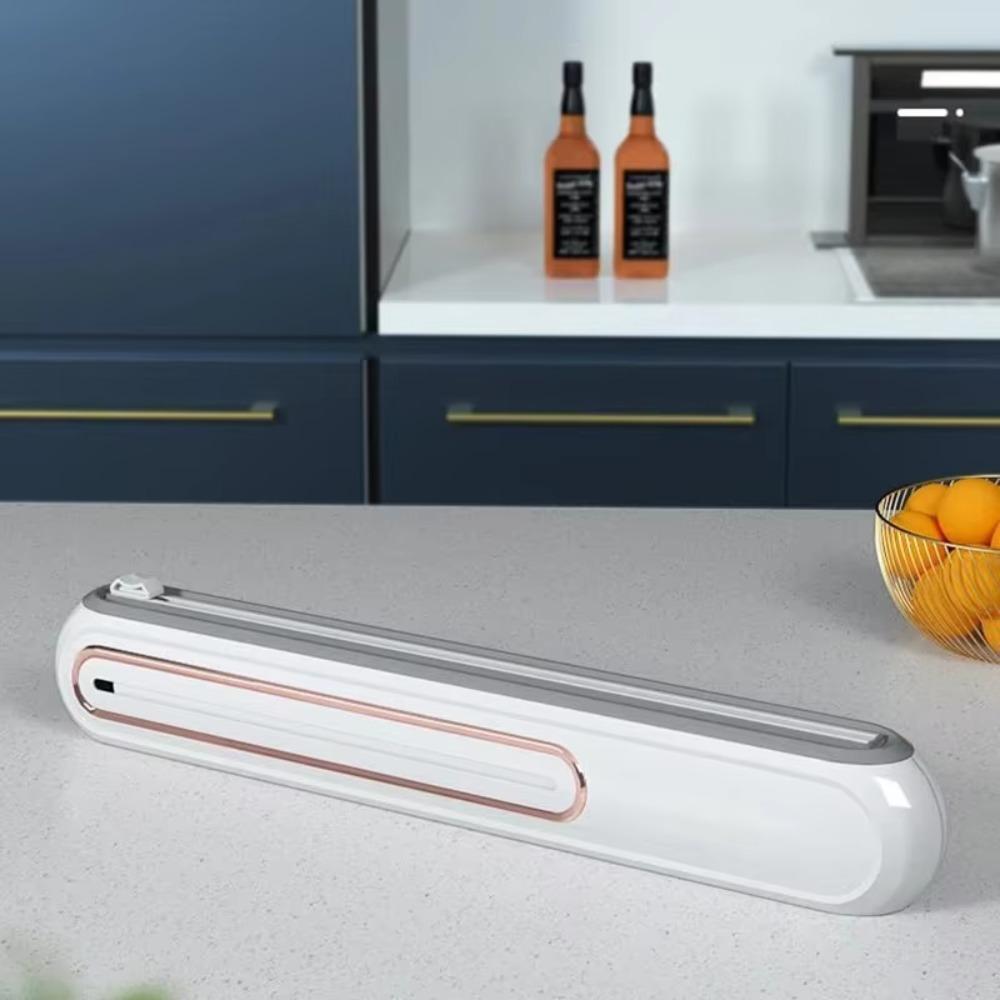 with Suction Cup Magnetic Cling Film Cutting Box Refillable Plastic Wrap Dispenser  Baking Paper