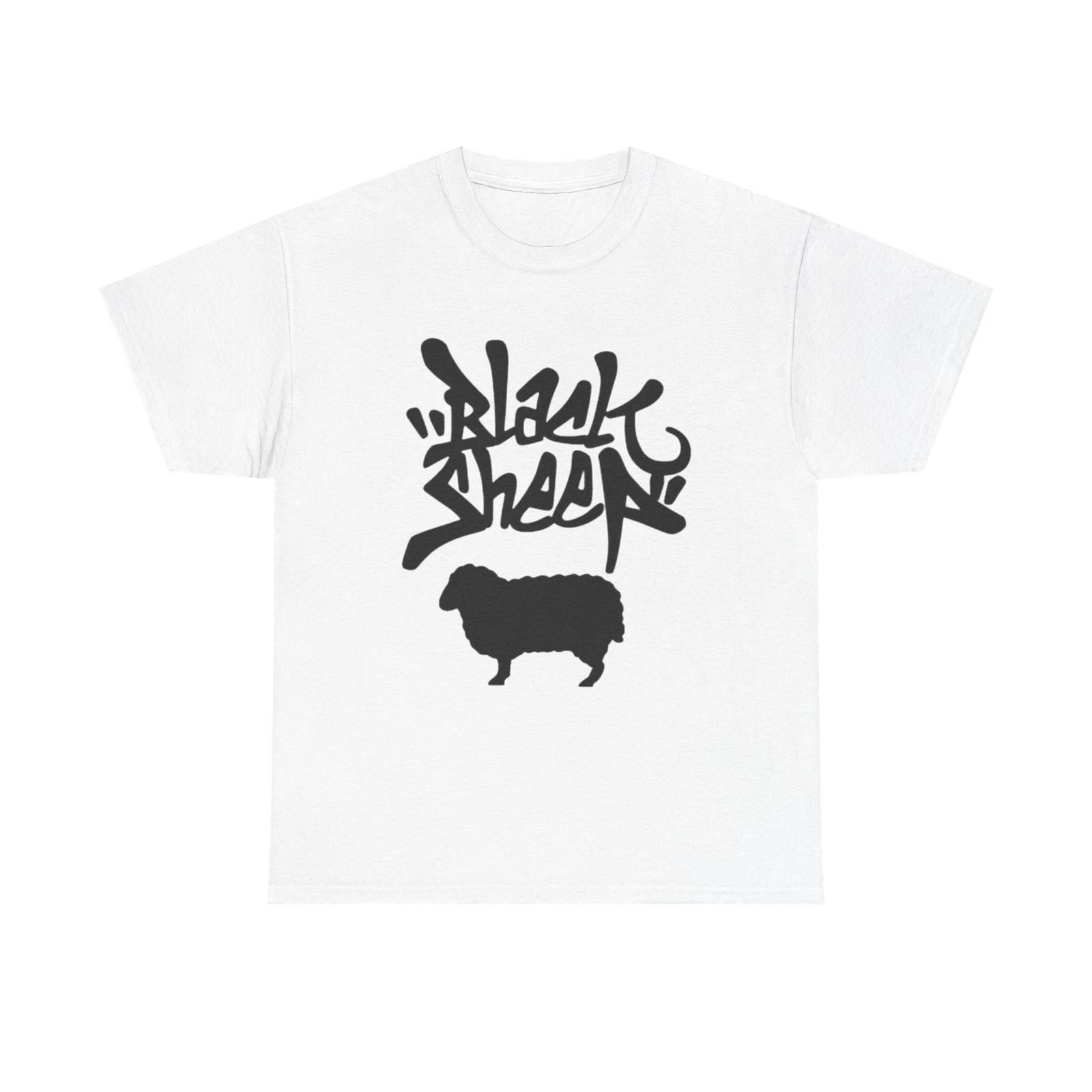 Black Sheep T Shirt Graphic Unisex Heavy Cotton Tee NEW GIFT S разноцветный