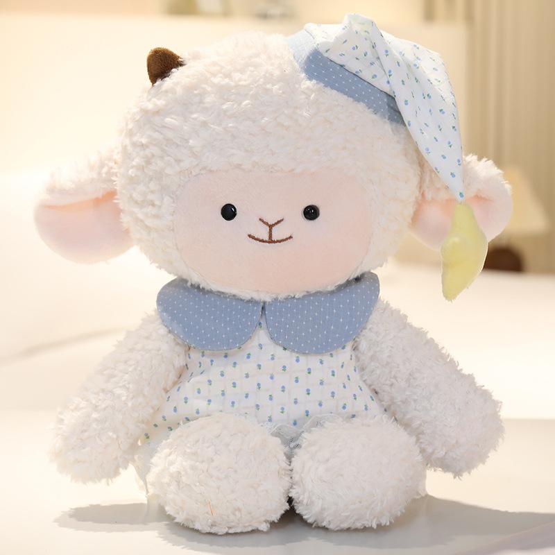 Pigiama Serie Bambola Buonanotte Agnello che Corre Maialino Bambola Bambola Regalo di Compleanno per Bambini Bambola di Pezza