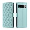 For Google Pixel 6a,Pixel 7,Pixel 7 Pro,Pixel 7a,Pixel 8,Pixel 8 Pro...PU Leather Diamond Checkered Pattern Wallet Handbag Case Cover