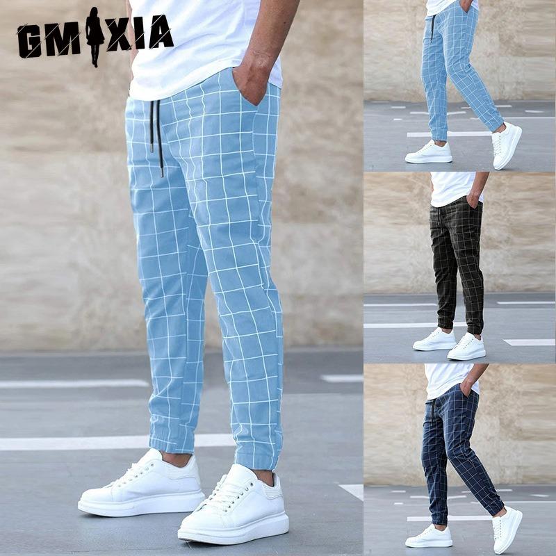 GMXIA Women's Fashion Casual Solid Color Print Pants & Capris