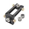 SOYAN Drill Guide, Dowel Hole Jig, Woodworking Tool, Multifunctional, Screw Hole Drilling Guide for Vertical and Horizontal Boards (2-in-1)