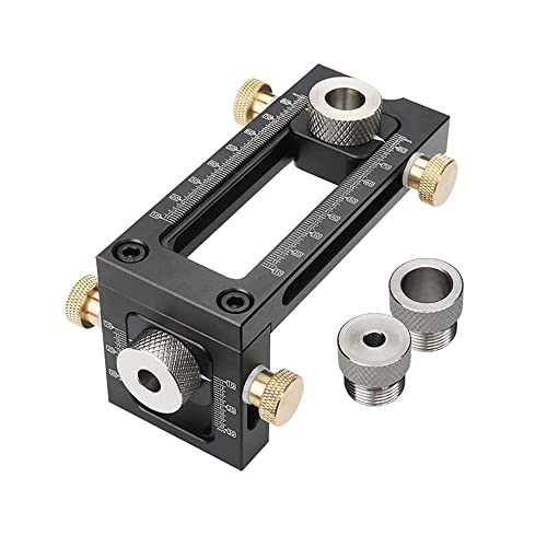 

SOYAN Drill Guide, Dowel Hole Jig, Woodworking Tool, Multifunctional, Screw Hole Drilling Guide for Vertical and Horizontal Boards (2-in-1)
