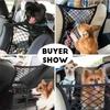 2pcs Storage Bag Pet Car Barrier - Dog Barrier Mesh, Back Seat Guard, Safety Protector Mesh Net, Pet Guard, Dog Safety Barrier