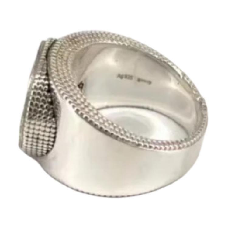 Gucci Interlocking G Ring Textured Emblem 479229-J8400-8106