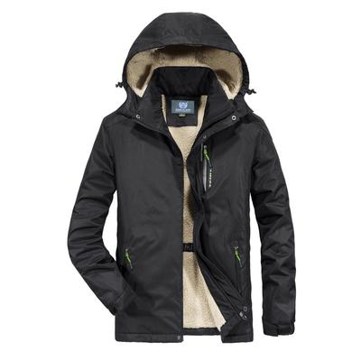 Herbst- und Winterjacke für Herren, Outdoor-Fleece, verdickte Kapuzenjacke, bequeme Herrenbekleidung