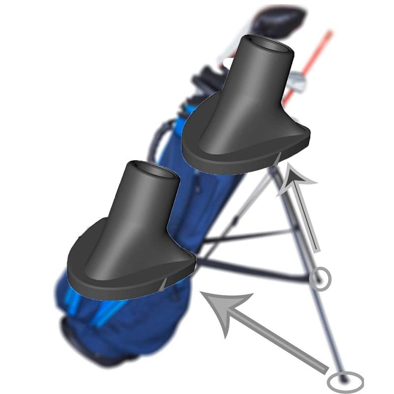 1 Stück Universal-Ersatzfüße für Golftaschenständer, Gummifüße zum Ersetzen für Golftaschenständer, Golftaschenzubehör