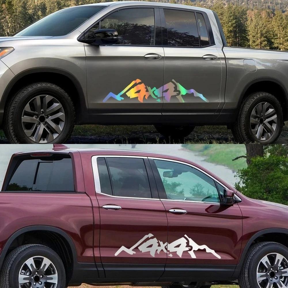 4X4 OFF ROAD Sport Mountain Graphics Sticker Pickup Trunk Car Body Door Side Decor Vinyl Decals Stripes For Honda Ridgeline