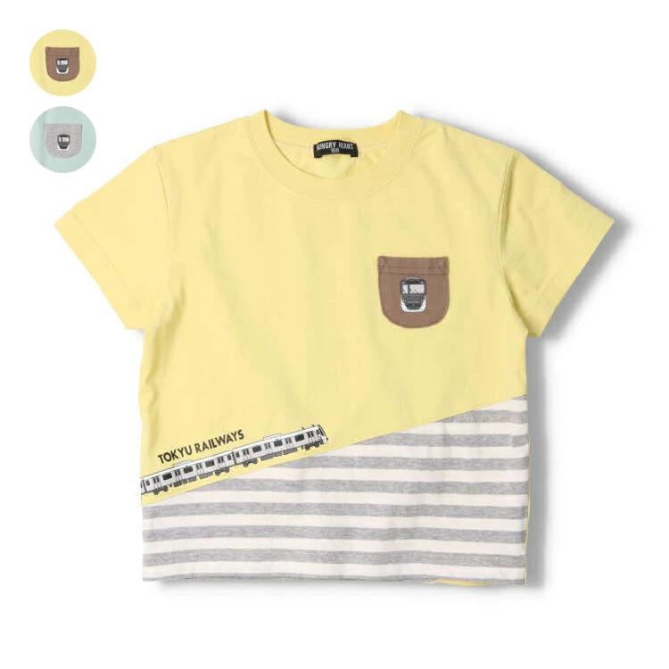 【Kinderkleidung】 Hungry Heart (Hungriges Herz) Tokyu Eisenbahn Wechsel Kurzarm T-Shirt 90cm-140cm K30892