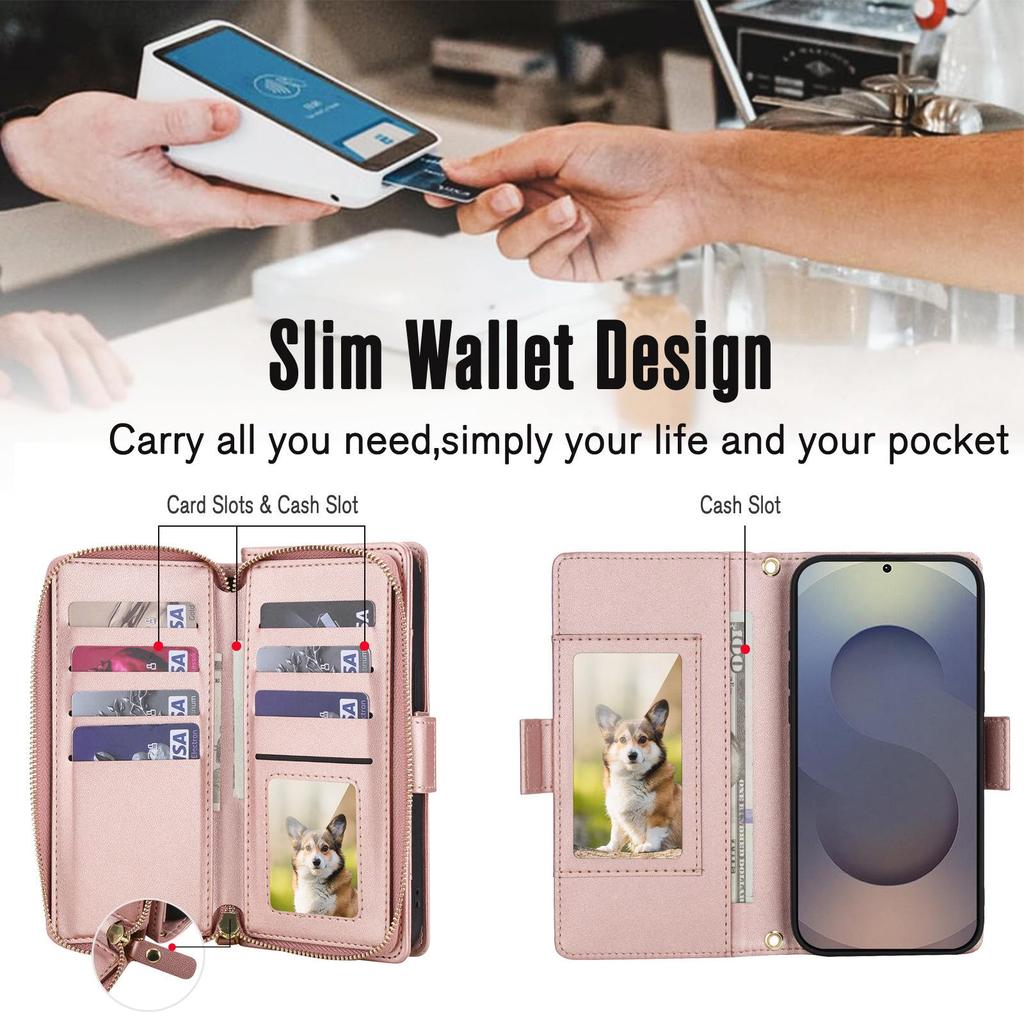 Pixel 10 Pro XL Luxury Crossbody Quilted Wallet Case for Pixel 10A