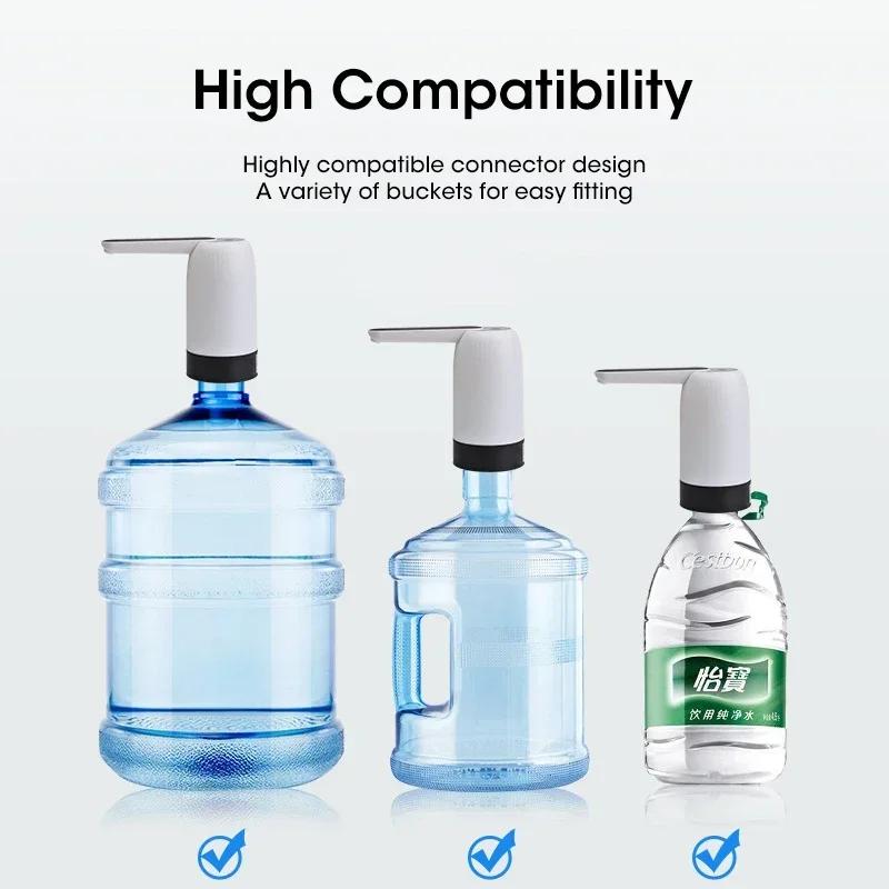 Water Dispenser Bottle Pump, Electric Water Pump Automatic Switch Water Dispenser Portable USB Charging DrinkingWaterDispenser