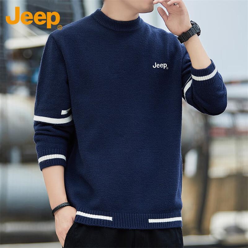 Jeep Men's Autumn/Winter Half-Turtleneck Knit Sweater