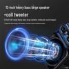 Aigo S56 12-inch Portable Bluetooth Trolley Speaker with Microphone CN plug (adapter included)