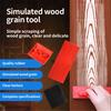 Safe Textured Paint Roller With Ergonomic Handle For Home Decoration Realistic Wood Effect Coating Tool