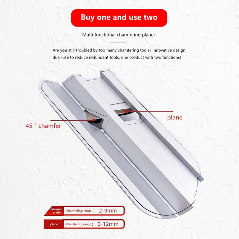 Gypsum Board V-Shaped Chamfer Bevel Double Groove 45 Degree Trimming Tool Board Planer Manual Gypsum Right Angle Tool Woodworkin